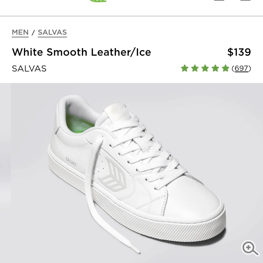 White Women's Or Men's Leather Sneakers